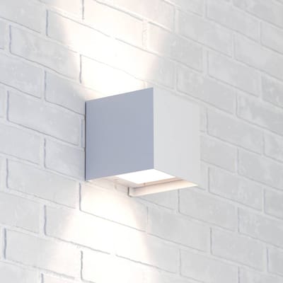 MCJ Zuza 2 wandlamp, wit, metaal, vier vleugels, 10 cm, G9