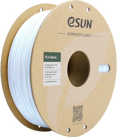 eSun PLA-Basic Koud wit / Cold white - 1 kg - 1.75 mm - 3D printer en 3D pen filament