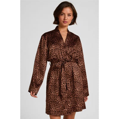 Hunkemöller Satin kimono Zwart
