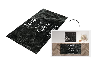 Keukenloper - Loper keuken - Spreuken - Quotes - Oma je hebt mij al - Grootmoeder - 120x60 cm - Keukenloper vinyl