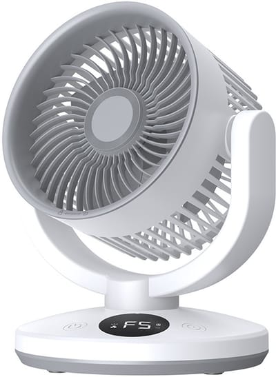 VHV-Tafelventilator 6 Inch - Bureauventilator met Digitaal Display - Verstelbare Kleine Ventilator met Kantelhoek - Fluisterstille Draagbare Ventilator voor Bed, Kantoor en On-the-Go