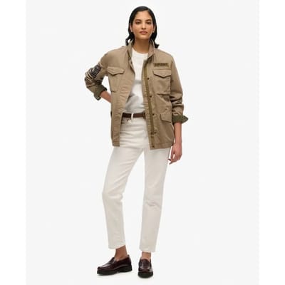 Superdry - M65 Military jack met versieringen - Dames - Buitenjassen