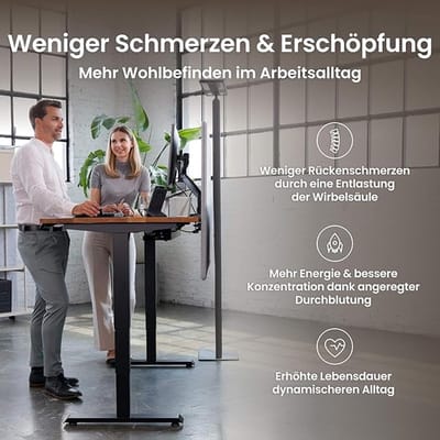 Elektrisch Bureau ProDesk X | - 160x80 cm - Zwart - ProDesk X | In Hoogte - Medahomestore