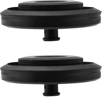 Dailygoods- Toiletvullen Klep 2 Stuks - Afdichtring - Vervangingsdeel - Siliconen - Model 242MP071 - Zwart - Afsluiter