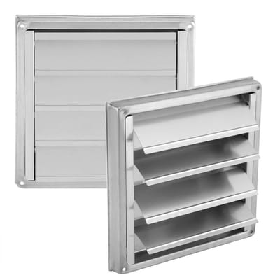 Dailygoody - Ventilatierooster - RVS Afvoerrooster voor Tumble Dryers - Vierkant Formaat - Ideaal voor Ventilatie - Geschikt voor Huishoudens - Kleur