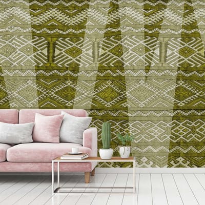 Fotobehang CarpetPattern3 DD117375 A.S. Création Atelier 47 | 3D Fotobehang