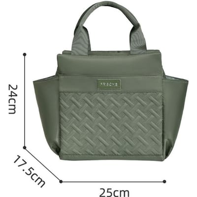Sacs à déjeuner isothermes pour le travail et l'école - Sacs isothermes compacts de style pain étanches pour garder les repas froids vert d’armée