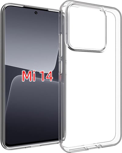 MobyDefend Hoesje - Geschikt voor Xiaomi 14 - Transparante TPU Backcover - Volledig Doorzichtig