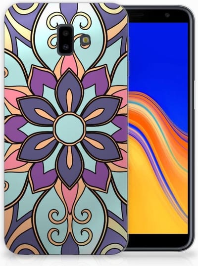 Samsung Galaxy J6 Plus (2018) TPU Case Purple Flower