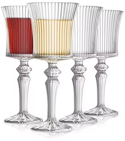 Luxe wijnglazen - Chique wijnglazen - Timeless - Goede kwaliteit - 260ML - Set van 6 stuks