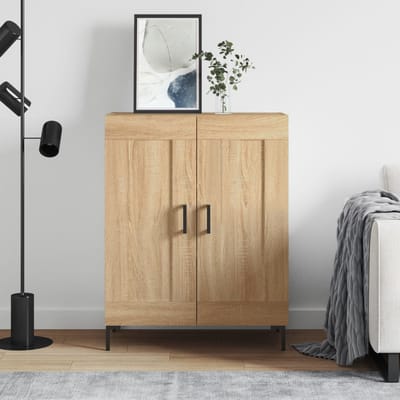 vidaXL Dressoir 69,5x34x90 cm bewerkt hout sonoma eikenkleurig