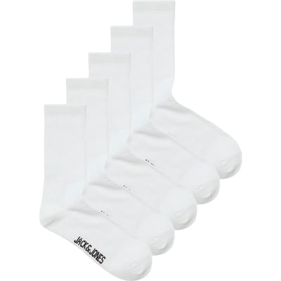 Jack & Jones jacbasic tennis sock 5 pack 12254955 white