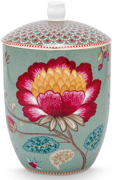 Pip studio-Voorraadpot-Blooming Tales Fantasy Bleu-1.5L-Porselein