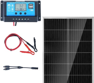 Zonnepaneel Set - Zonnecel Paneel - Energie Opwekken - Hoge Conversie 23% - 200 W - Zwart