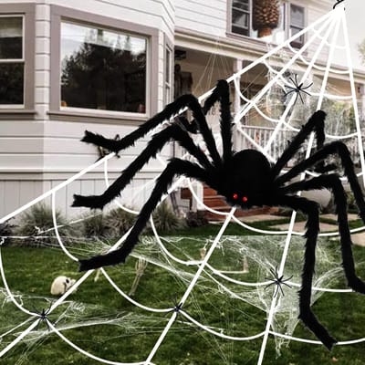 Solacis Halloween Decoratie - Spinnenweb - Halloween versiering - Decoratie buiten - Horror - Eng - Must have voor halloween!
