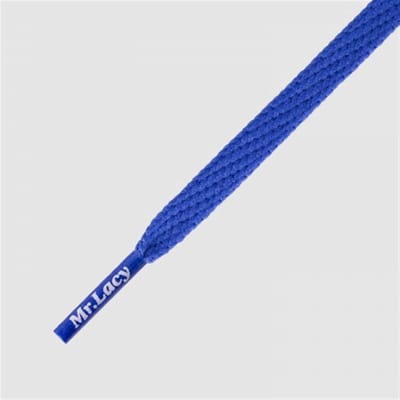Mr Lacy - Schoenveters - Veters - Skinnies - Plat - Smal - Royal blue - veterlengte 120 cm