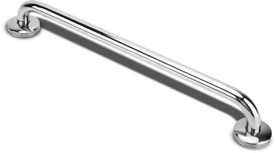 Intirilife spiegelglans gepolijst roestvrij stalen handdoekrek lengte 30cm 19mm diameter - handdoekrek badhanddoekrek badkamer sauna keuken
