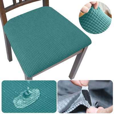 Housse de siège de chaise imperméable extensible pour chaise de salle à manger, rembourrage pas cher lavable pour hôtel, cuisine, décoration intérieure 1 Piece
