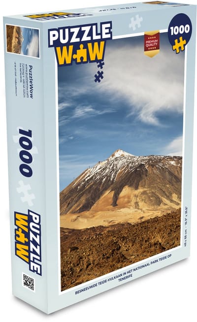 Puzzel Besneeuwde Teide-vulkaan in het Nationaal park Teide op Tenerife - Legpuzzel - Puzzel 1000 stukjes volwassenen