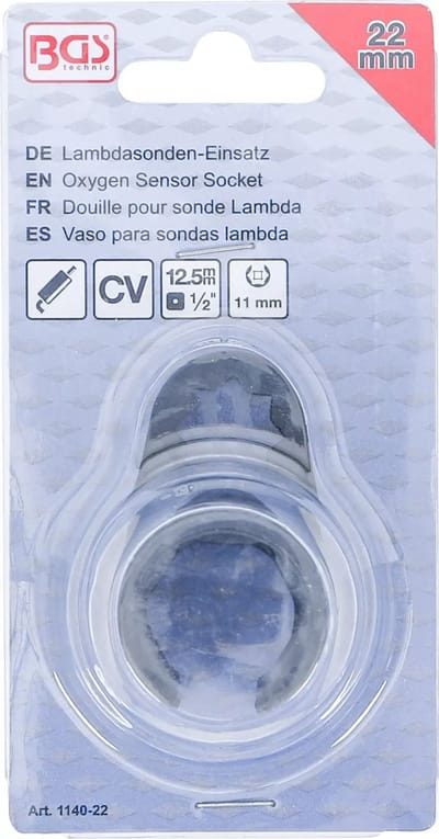 BGS Lambdasonde-inzet 22 mm (7/8") x 50 mm 12,5 (1/2) - 1140-22