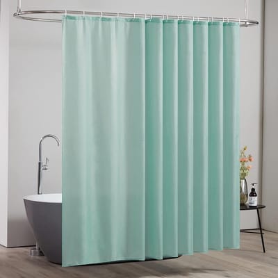 Dailygoods- Douchegordijn Waterdicht 275x180cm - Douchegordijn Anti Schimmel - Polyester Stof - Douchegordijn Ringen - Douchegordijn Gewichtjes - Sneldrogend en Duurzaam - Badkamer Gordijn