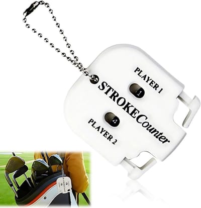 2-Digit Golf Score Tellen voor 2 Spelers - Handteller met Sleutelhanger
