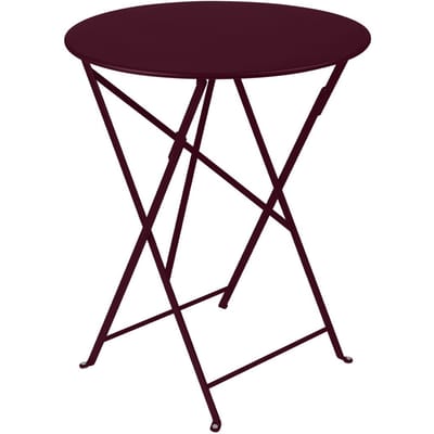 Fermob BISTRO klaptafel rond - B9 zwarte kers - Ø 60 cm