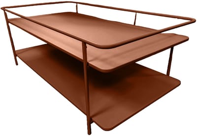 Giga Living Salontafel Yuba - Oranje Metaal - 110x55x34,3cm