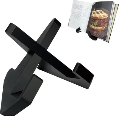 Boekenstandaard - Zwart - Kookboek Standaard - Boekenhouder - Kookboekhouder - Book Holder