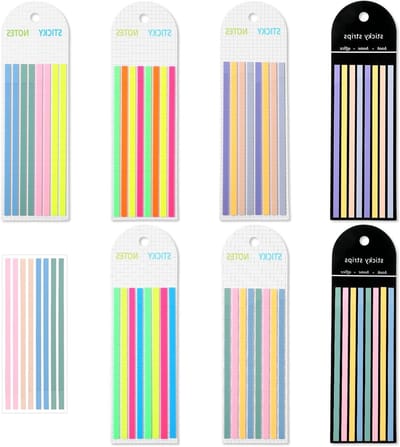 1280PCS Translucente Sticky Notes en Index Tabs - Kleurige Pagina Markers en Annotatie Tape voor Boeken en Kantoor Benodigdheden