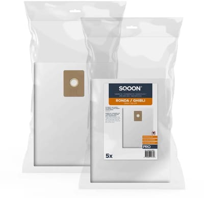 SQOON® Stofzuigerzakken Geschikt voor Ronda 200H - Vervangt Model 84.64.0053 - High Filtration Klasse M - Voor Industrieel Fijnstof