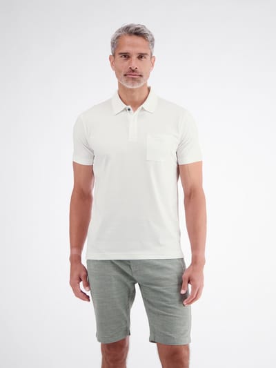 LERROS Cool & Dry-poloshirt, effen met platgebreide kraag , Maat: XXXL , Kleur: BROKEN WHITE , 75% katoen, 25% polyester