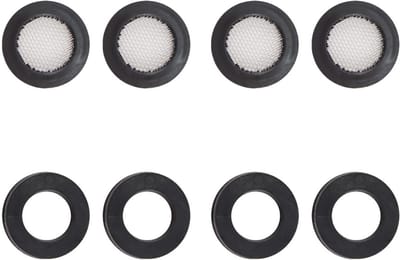 Dailygoods- Douchekopfilterring Set van 8 - Afdichtingsringen - Lekvrij - Duurzaam - Lichtgewicht - Roestvrijstalen Gaasfilter - Afdichtingsring