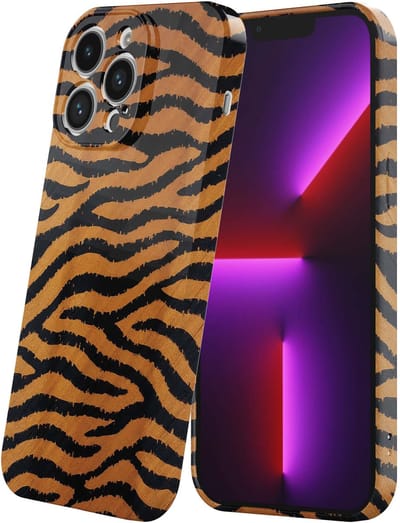 Smartphonica Telefoonhoesje Geschikt voor iPhone 13 Pro met Tijger en Panter Opdruk - Flexibel Softcase TPU - Backcover Case Tiger and Lion Design geschikt voor iPhone 13 Pro