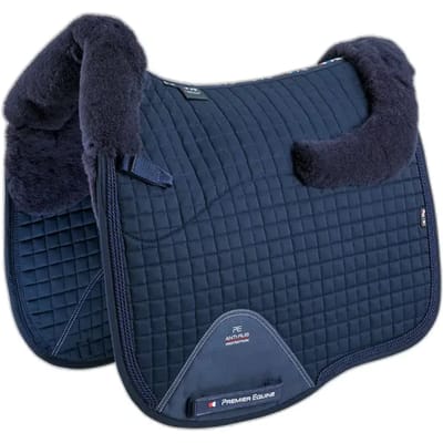 Dressuurmat met geïntegreerd synthetisch schapenvachtkussen Premier Equine Pony
