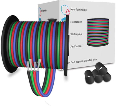 10M 22AWG 4-pins LED RGB Verlengkabel voor LED Strip