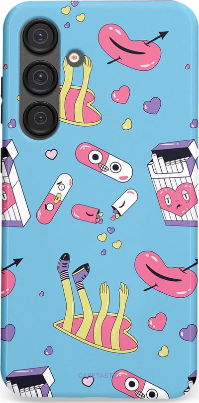 Casetastic Hoesje Geschikt voor Samsung S25 Plus - Stijlvolle Beschermende Duo-layer Case - Liefdespil