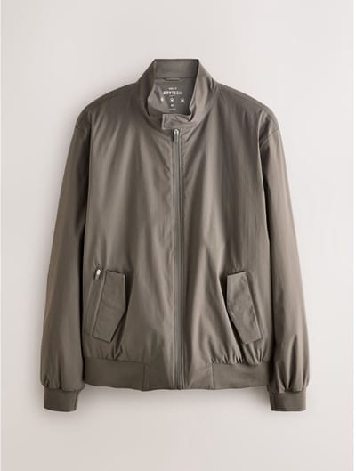 Next - Heren - DryTech waterbestendig Harrington-jack - Bruin