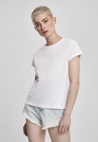 Urban Classics - Basic Box Dames T-shirt - 3XL - Wit
