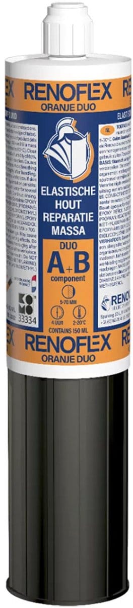 Renovaid Renoflex Oranje Duo - Sterke hechting - Waterbestendig - Sneldrogend - 150 ml
