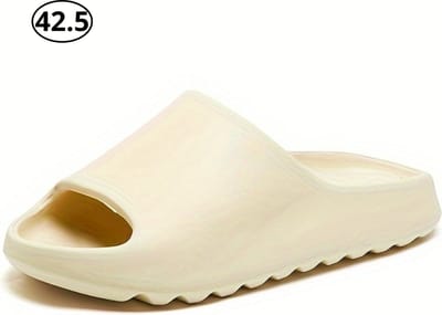 Bovista Comfortabele Slippers - Badslippers - Teenslippers - Anti-Slip Slides - Flip Flops - Stevig Voetbed - Khaki - Maat 42.5