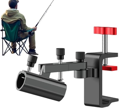 Parapluclip - Verstelbare houder - Outdoor activiteiten - Modulair sleufsysteem - 20 x 10 x 8 cm - Zilverkleurig