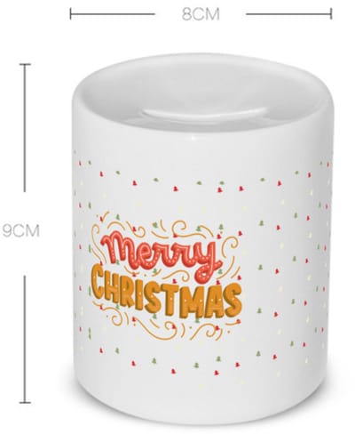 Akyol - kerst merry christmas Spaarpot - Kerstmis - kerst beker - winter - kerst - christmas - kerst cadeau - 350 ML inhoud