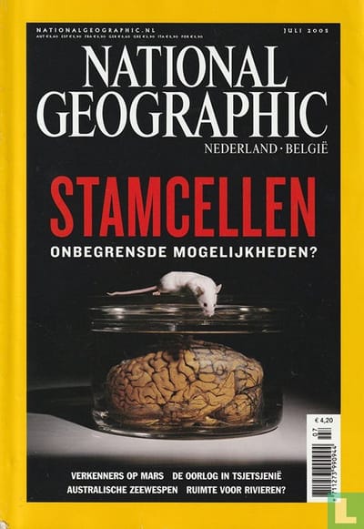 NATIONAL GEOGRAPHIC JULI 2005 EDITIE NEDERLAND TIJDSCHRIFT Stamcellen? Verkenners op Mars