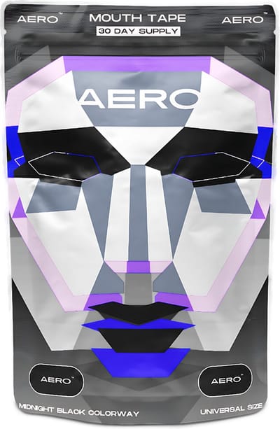 Aero™ Mondtape (Midnight Black) - 30 Stuks - Hypoallergeen - Apex®