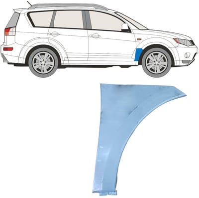 Reparatiepaneel voorspatbord voor Mitsubishi Outlander 2007-2012 / Rechts
