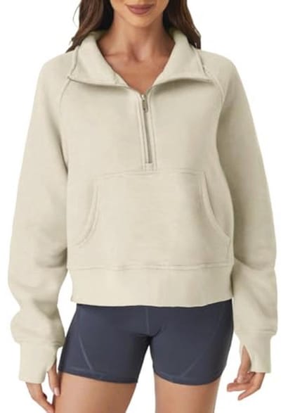 Dames Hoodie met Capuchon van Fluweel - Lange Mouwen Wintertrui met Zak