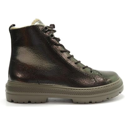 Paul Green - 5287 - Hoge sneakersVeterlaarzenDames veterschoenenDames sneakersHalf-hoge schoenen - Kleur: Metallics - Maat: 38
