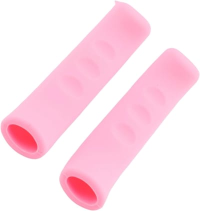 Fietsremhendelhoezen - Zachte grips - Comfortabel fietsen - Antislip silicagel - 2 stuks - Roze