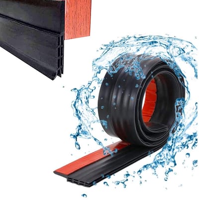 Tochtstopper - 200 Cm X 5 Cm - Tochtstrip - Tochtband - Tochtwering - Tochtstrip Voor Deuren - Effectieve Deurafdichting Tegen Koude Lucht En İNsecten - Zelfklevende - Isolatie - Voor Zomer En Winter - Zwart